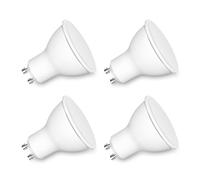 Caldarax 7W GU10 LED Bulbs Cool White 6000K 600LM, 50W Halogen Spotlight Equivalent, AC 220-240V, 120° Beam Angle, Energy Saving GU10 LED Light Bulbs, Non Dimmable, Pack of 4