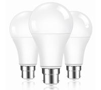 Caldarax Bayonet LED Light Bulbs 100W Equivalent, 13W A60 B22 LED Standard Bulbs, 2700K Warm White, 1200LM, BC Energy Saving Light Bulbs, Non-Dimmable, Pack of 3