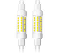 Caldarax R7s LED 78 mm Light Bulb 8 W, Cool White 6000 K Lamp LED R7S, Replacement 70 W J78 Linear Halogen Rod, 830 LM, AC220-240 V, Non-Dimmable, 360° Beam Angle, Pack of 2