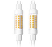 Caldarax R7s LED Bulb 78mm 8W, Warm White 3000K, 230V, 70W Equivalent, 830LM, Non-Dimmable, R7s J Type Double Ended Base for Floodlight, 2 Pack