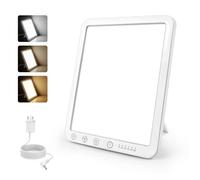 Caldarax SAD Lamp, 15000 Lux Sunlight Therapy Lamp UV Free for Depression, 3 Color Temperature, 5-Level Dimming, 6 Timer, SAD Light with Memory Function & Touch Control for Home/Office/Sleep