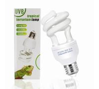 Caldarax UVA UVB Bulb 10.0 Tortoise Reptile Light, E27 26W Compact UVB Lamp for Desert Reptiles Lizard Turtle Snake Bearded Dragon Chameleon