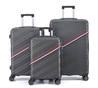 CALDARIUS Suitcase Set | Lightweight | Hard Shell Suitcases | 4 Silent Dual Spinner Wheels | TSA 3 Digit Combination Lock | Aluminium Telescopic Handle | 3 Pcs Luggage Sets (Grey, 3 PIECE Set)