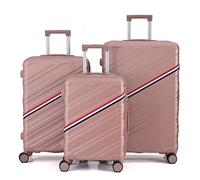 CALDARIUS Suitcase Set | Lightweight | Hard Shell Suitcases | 4 Silent Dual Spinner Wheels | TSA 3 Digit Combination Lock | Aluminium Telescopic Handle | 3 Pcs Luggage Sets (Rose, 3 PIECE Set)