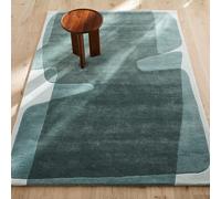 Caldera Hand Tufted Wool & Lyocell Rug pale green