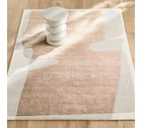 Caldera Hand Tufted Wool & Lyocell Rug pinky beige