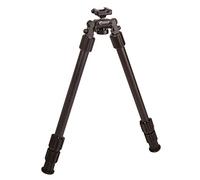 Caldwell Accumax Premium Carbon Fiber Pic Rail Bipod 6" - 9" with Twist Lock Quick-Deployment Legs for Mounting on Long Gun Rifle for Tactical Shooting Range and Sport