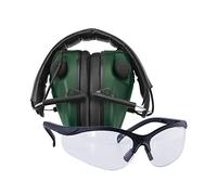 Caldwell E-Max Low Profile Electronic 23 NRR Adjustable Earmuffs w/Sound Amplification for Shooting Range with Glasses