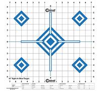 Caldwell Shooting Supplies Paper Target 16" 9-Diamond Blue - 10 Pack