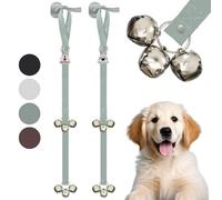 Caldwell's Pet Supply Co. Potty Bells Set of Two Doorbells for Dog Training and Housebreaking Your Doggy. Dog Bell with Doggie Doorbell and Potty Training for Puppies (Gray)