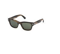 TOM FORD FT1357 CALEB-02 55N Man Sunglasses Acetate Havana Green Squared Normal