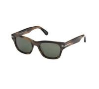 TOM FORD FT1357 CALEB-02 55N Man Sunglasses Acetate Havana Green Squared Normal