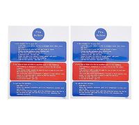 Caledonia Signs 11438H Fire Action Notice Stay Put for Flats Sign, Rigid Plastic, Blue|Pink|Red, H: 300 mm x 250 mm (Pack of 2)