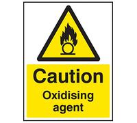 Caledonia Signs 14424K Oxidising Agent Sign, 400 mm x 300 mm, Rigid Plastic