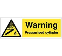 Caledonia Signs 14520G Warning Pressurised cylinder