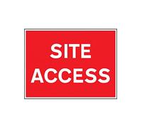 Caledonia Signs 16437Q "Site Access" Sign, Rigid Plastic, 600 mm x 450 mm