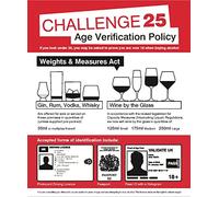 Caledonia Signs 17111H Sign, Age Verification Weights & Measures Act 35 mL