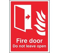 Caledonia Signs 21078E Fire door Do not leave open