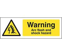 Caledonia Signs 24319G Warning Arc flash and shock hazard