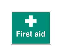 Caledonia Signs 26019H First Aid Sign, Self Adhesive Vinyl, 300 mm x 250 mm