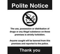 Caledonia Signs 27107H Sign, Use/Possession/Distribution Of Drugs Is Prohibited