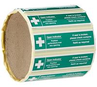 Caledonia Signs 56300 First Aid Box Tamper Labels, 82 mm X 23 mm (Pack of 50)