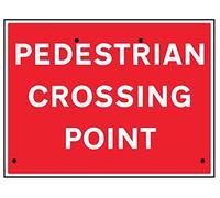 Caledonia Signs 56471 Sign, Pedestrian Crossing Point, Reflective