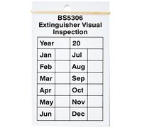 Caledonia Signs 58108 Extinguisher, Visual Inspection Tag, 50 mm x 80 mm (Pack of 10)