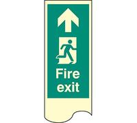 Caledonia Signs 58236 Door Plate, Fire Exit Right Photo