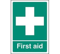 Caledonia Signs 58385 First Aid, A4 Sav