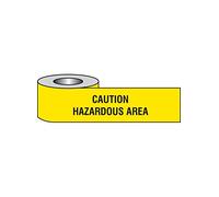 Caledonia Signs 58624 Barrier Tape, "Caution Hazardous Area"