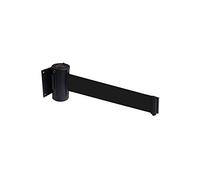 Caledonia Signs 59022 Retractable Wall Mounted Barrier, Black