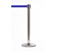 Caledonia Signs 59027 Retractable Post Mounted Barrier, Blue