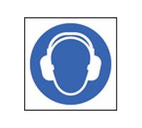 Caledonia Signs 59711 Ear Defenders 100 S/A Label, 50 mm x 50 mm