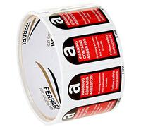 Caledonia Signs 59765 Contains Asbestos ,White,100 S/A Label, 27 mm x 50 mm