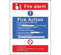 Caledonia Signs 81427E Sign, Fire Action/Call Point Without Lift