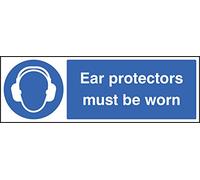 Caledonia Signs 85023G Sign, Ear Protectors Must Be Worn