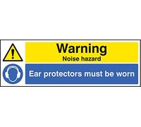 Caledonia Signs 86251G Sign, Warning Noise Hazard Ear Protection Must Be Worn