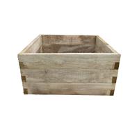 Caledonian Square Raised Planter Bed - 420 x 900 x 900mm - Treated Timber - Forest Garden