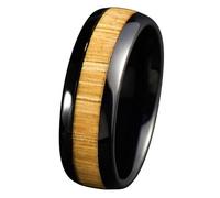 Calefee Anxiety Ring Spinner, Womens Wedding Ring Stainless Steel Puzzle Heart 8mm Wide Rotatable Band, Size P 1/2