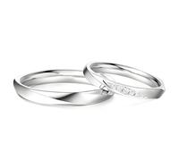 Calefee Couples Wedding Rings Set, 14K Solid Gold Engagement Rings with Moissanite, Band Wide 3.2mm and 2.6mm, Women Size P 1/2 and Men Size Z 1/2