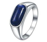 Calefee Fidget Anxiety Ring for Men, Pinky Promise Ring for Women Stainless Steel Rainbow Heart 8mm Wide Rotatable Band Black, Size P 1/2