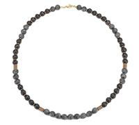 Calefee Men's Stones Necklace, Women's Summer Adjustable Surfer Necklace, 52 to 55 cm, Beach Jewellery, 55cm, Stone, No Gemstone