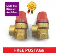 Caleffi 1/2" 3 Bar Relief Safety Valve
