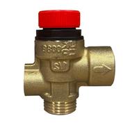Caleffi 314 Series 3 Bar 3/4" Pressure Relief Valve with Gauge Port A314437CST