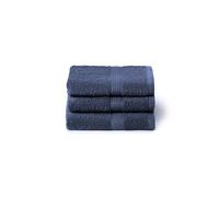 Caleffi 3X Small Bath Towel Set, 40 x 60 cm, 100% Soft and Absorbent Cotton for Bathroom, Face and Daily Use, Bidet Towels, Wash-resistant Guest Towel