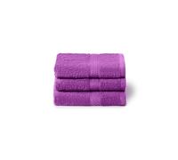 Caleffi 3X Small Bath Towel Set, 40 x 60 cm, 100% Soft and Absorbent Cotton for Bathroom, Face and Daily Use, Bidet Towels, Wash-resistant Guest Towel