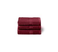 Caleffi 3X Small Bath Towel Set, 40 x 60 cm, 100% Soft and Absorbent Cotton for Bathroom, Face and Daily Use, Bidet Towels, Wash-resistant Guest Towel