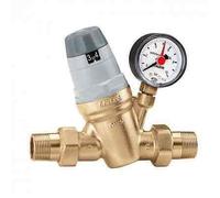 Caleffi 535051 Pressure Reducing Valve 3/4'' with Self-contained Replaceable Cartridge, with Pressure Gauge