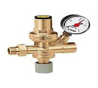 Caleffi 553140 Automatic Filling Unit 1/2'' with Manual Cock, Strainer, Check Valve.and Pressure Gauge